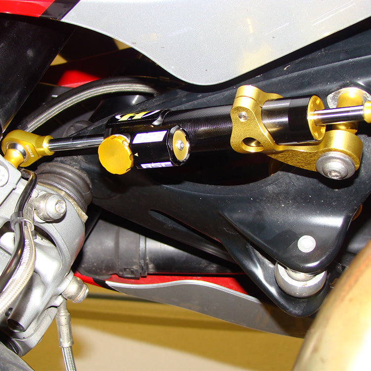 Kit fixation pour amortisseur de direction anodisé NOIR HYPERPRO bmw R 1200 R ESA 2011-2014