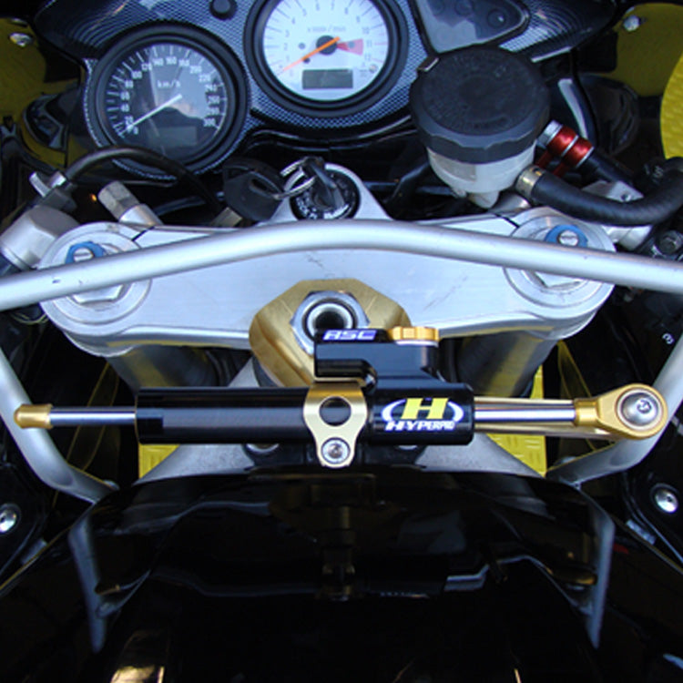 Kit fixation pour amortisseur de direction anodisé NOIR HYPERPRO ducati 851 STRADA 1991 main image 1