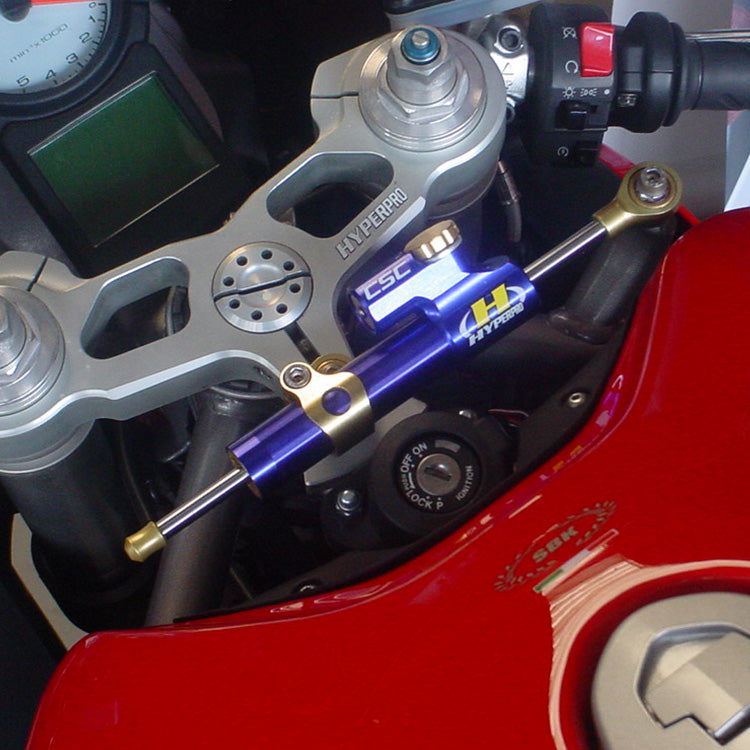 Fidamento del kit per Hyperpro Ducati 749 2003-2004 Offset della testa anodizzata nera