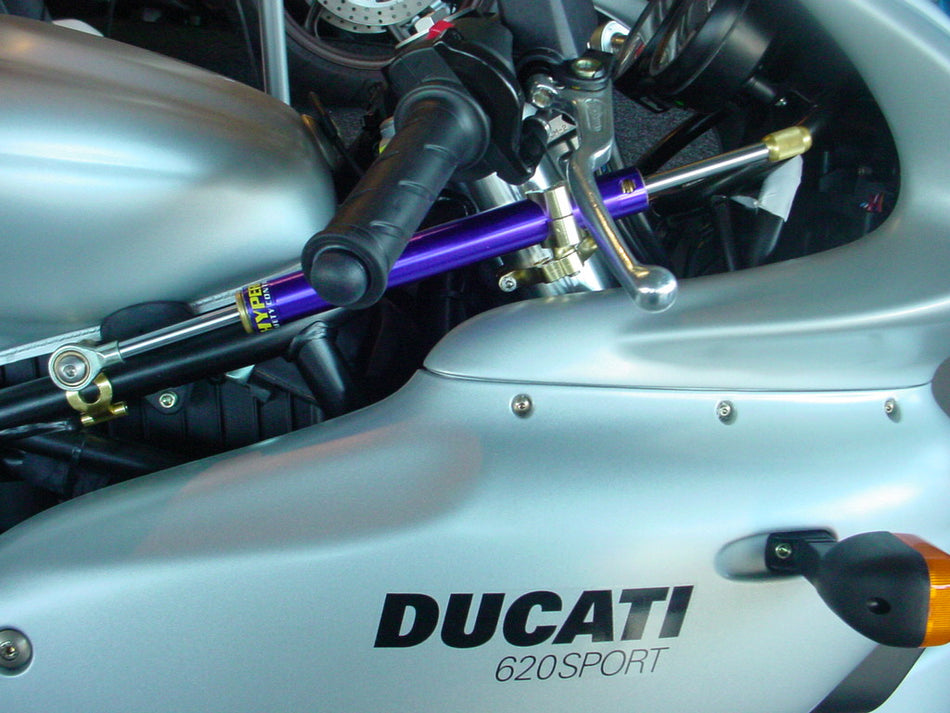 Fixing kit per Hyperpro Ducati SS 800 2003-2004 Offset della testa anodizzata nera