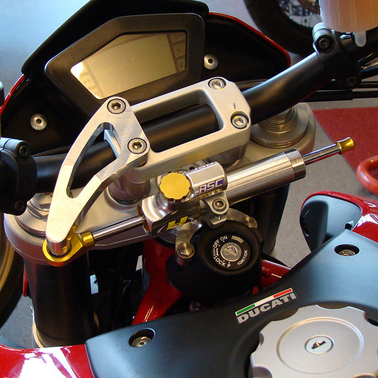 Kit Fixing for HyperPro Ducati Hypermotard 2007-2011 black anodized steeper
