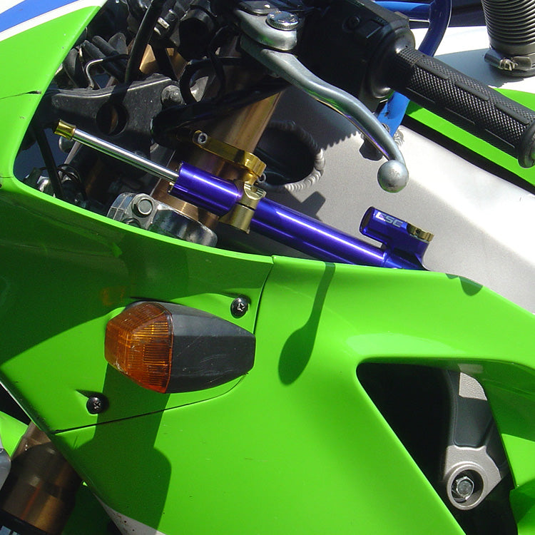 Kit Fixing für Hyperpro Kawasaki ZXR 400 C Schwarzer Anodasaki Schwarzer Stoßdämpfer