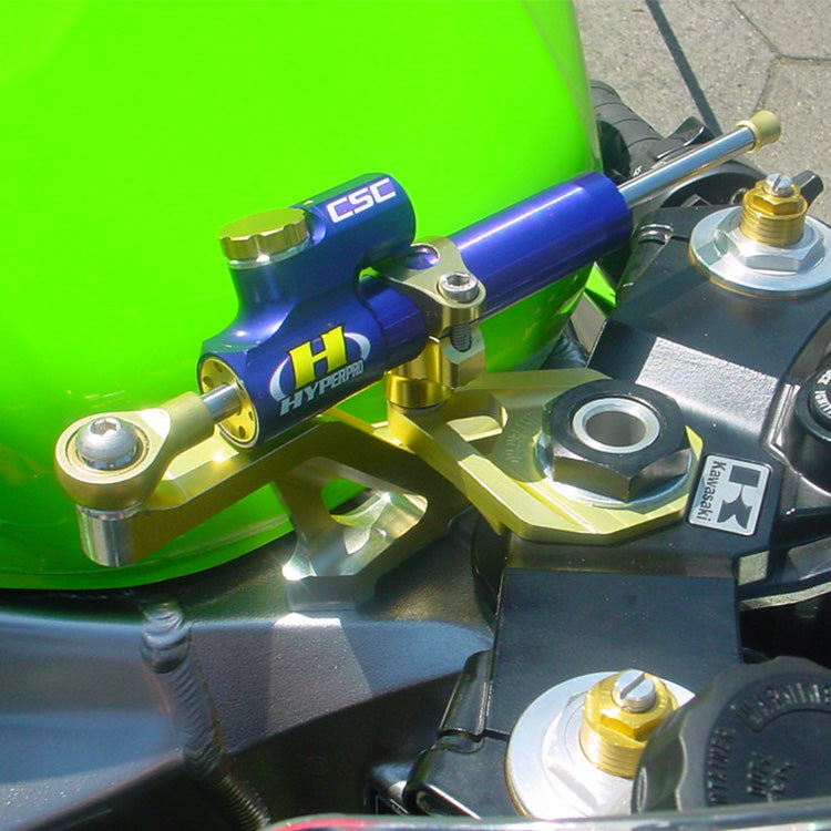 Kit-Fixierung für Hyperpro-Kawasaki ZX-6 R 2003-2004 Schwarzer Anodasaki Schwarzer Stoßdämpfer