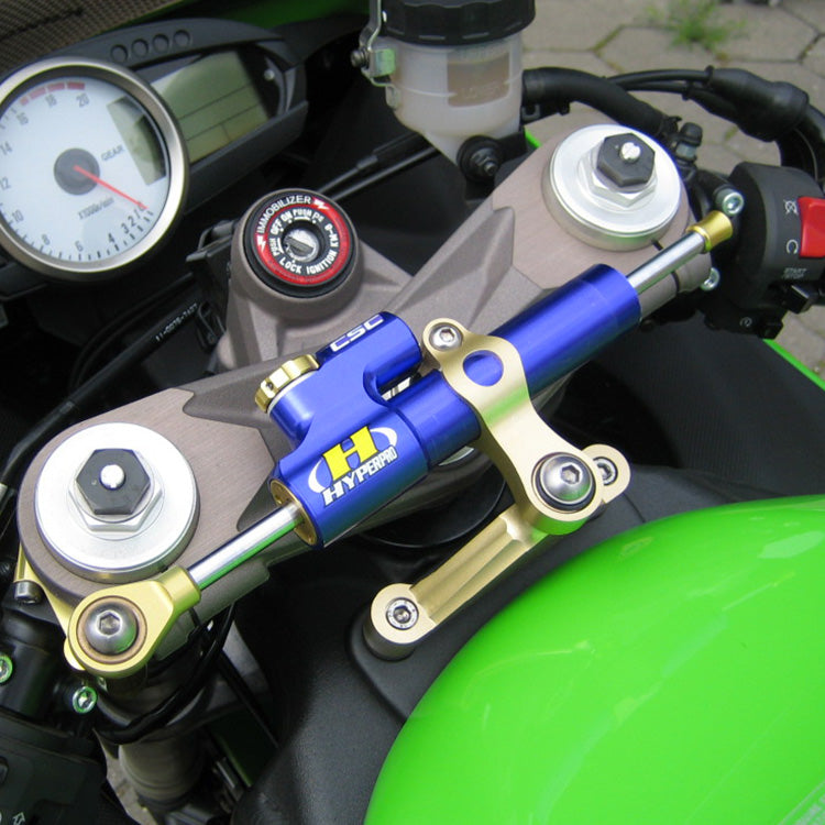 Fissaggio del kit per l'hock sterzo anodizzato nero Hyperpro Kawasaki ZX-6 R 2007-2008